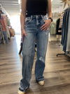 "Pearl" High Rise Wide Leg Denim