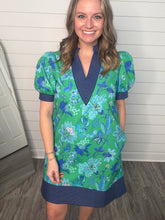 “Made New” Green/Blue Floral Dress