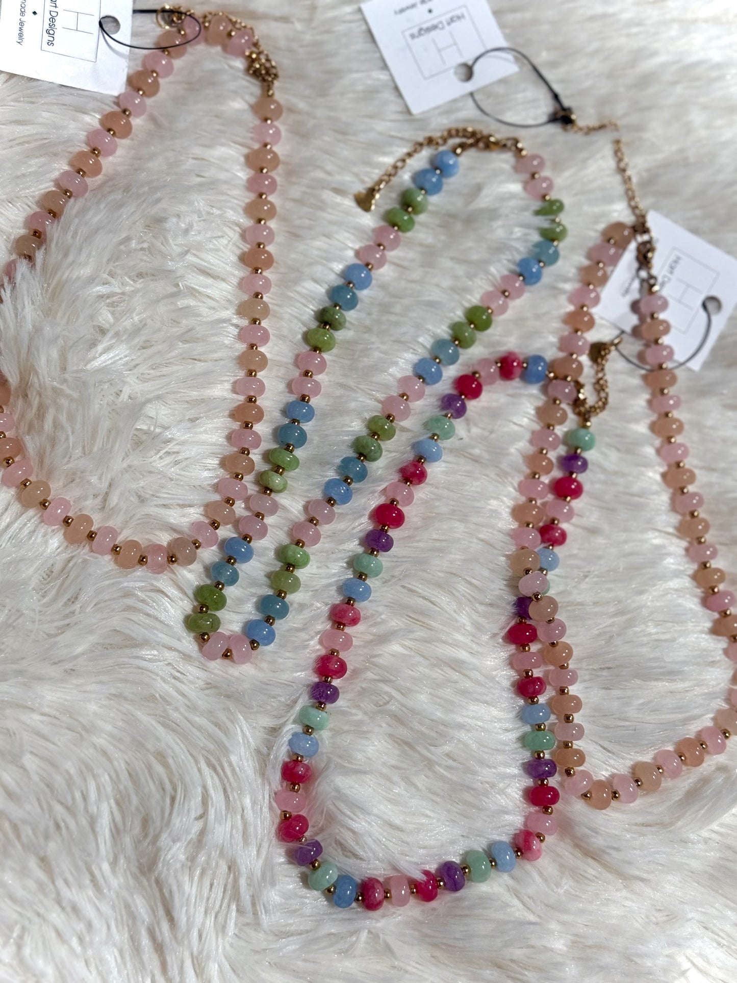 “Everyday Wear” Stackable Stone Necklace
