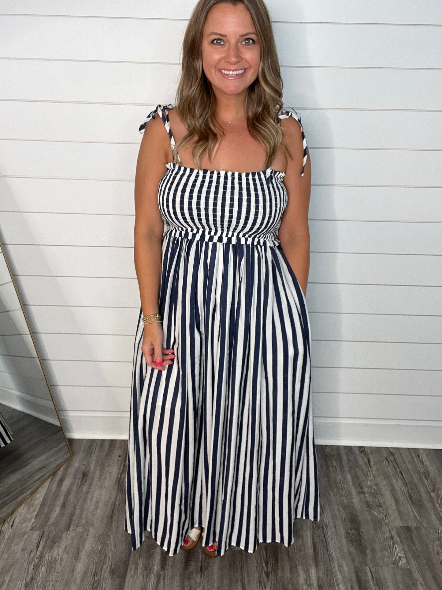 "Summer Sun" Navy Dress