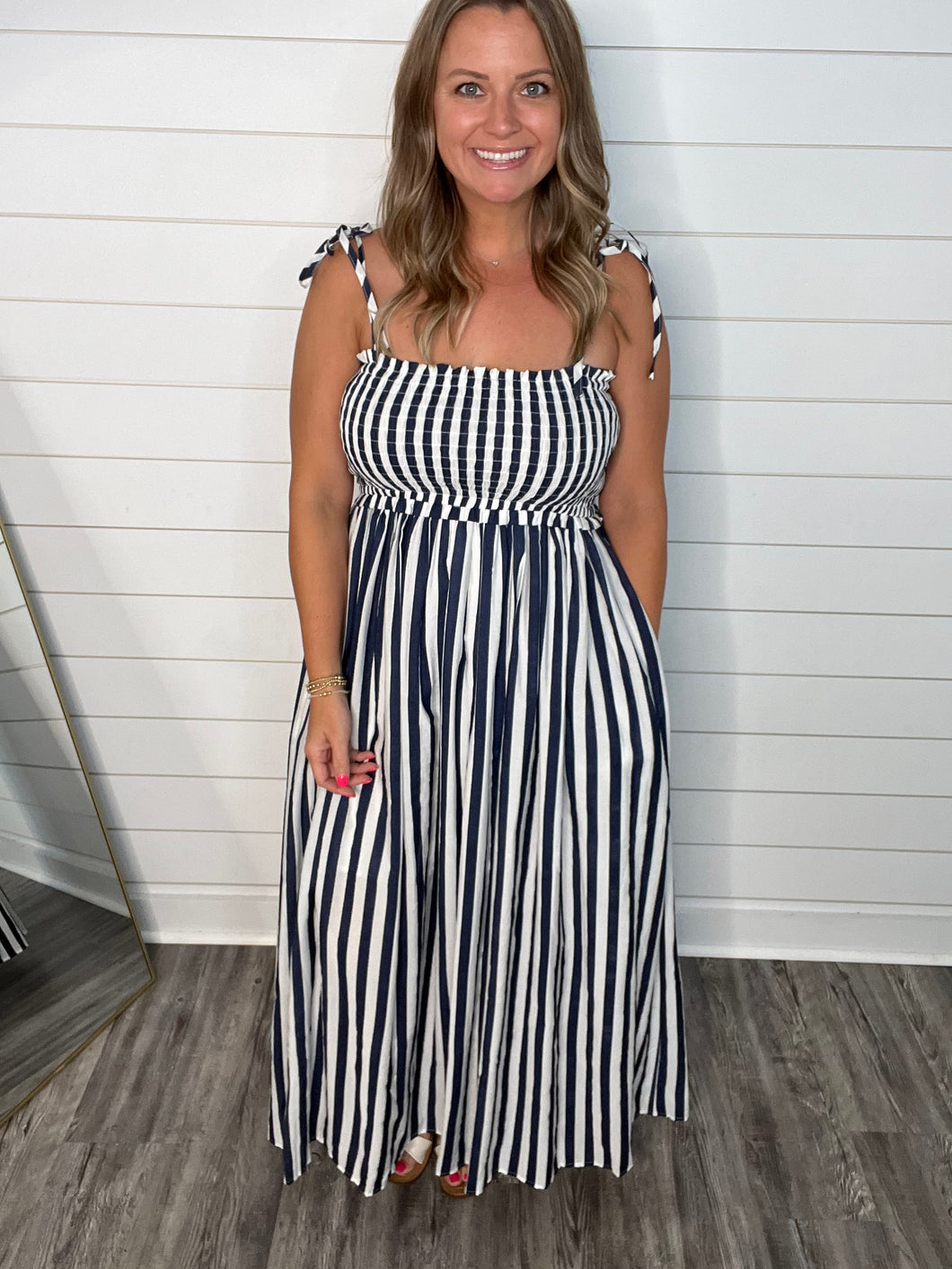 "Summer Sun" Navy Dress