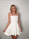 "Mic Drop" White Cut-Out Dress