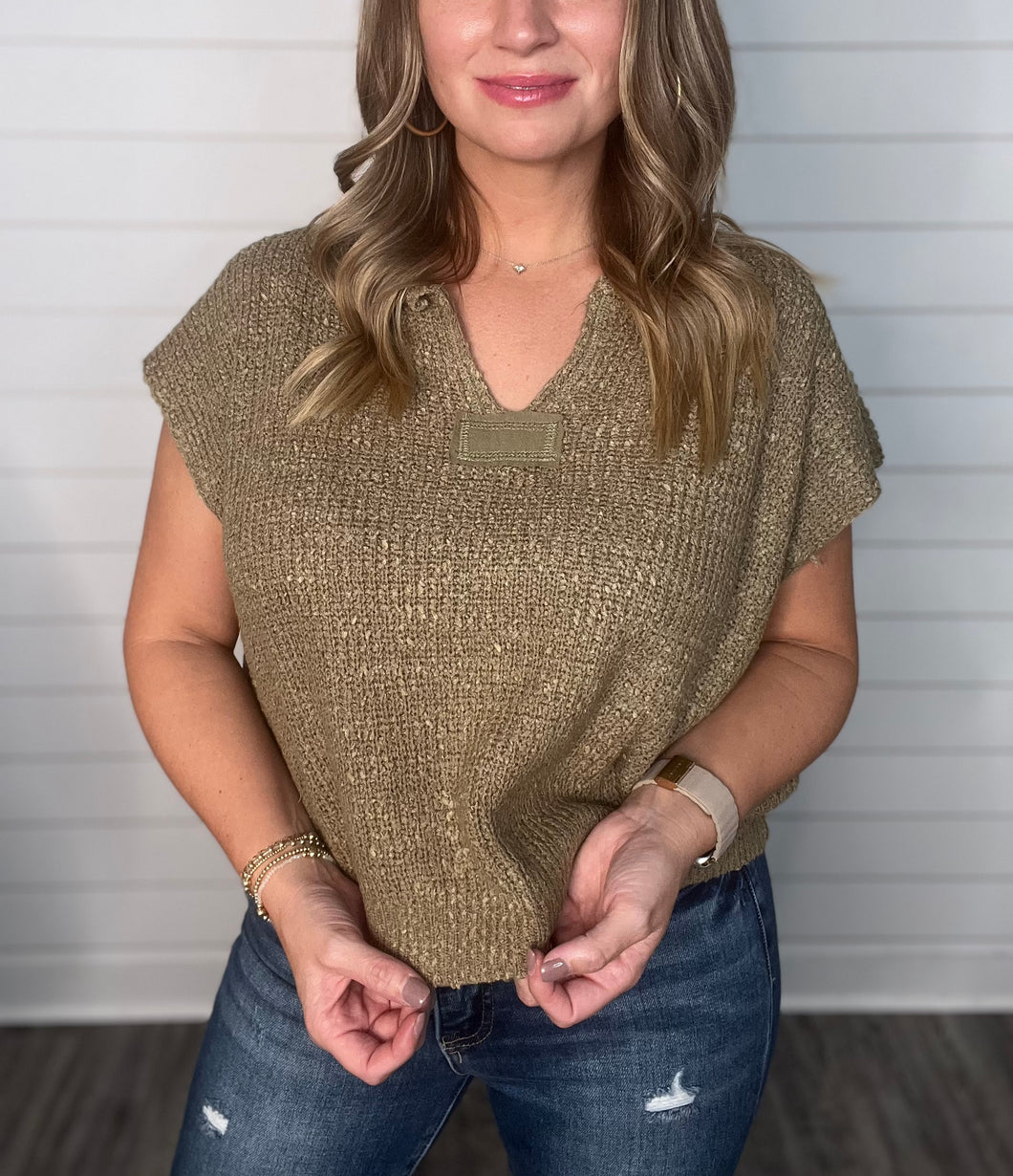 "All too Well" Olive Knit Sweater