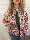 "On the Move" Botanical Print Jacket
