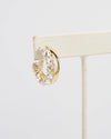 Paris Gold and CZ Hoop Gold