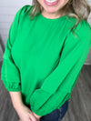 "All for you" Kelly Green Top