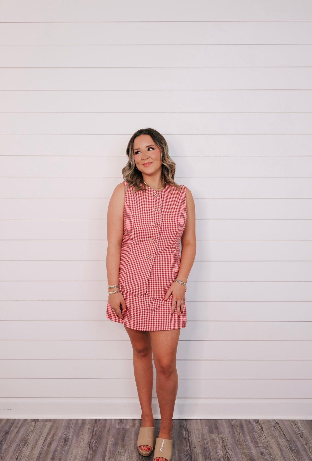 "Ruby" Gingham Romper