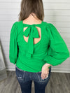 "All for you" Kelly Green Top