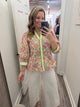 “Effortless Essentials” Pink/Green Floral Top