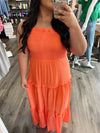 "Dance With Me" Tangerine Dress