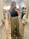 "Nothing like you" Olive Wide Leg Pants