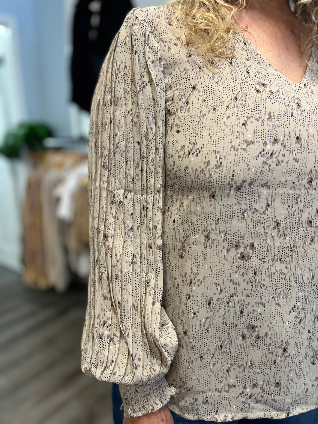 "A lot More Free" Printed Top