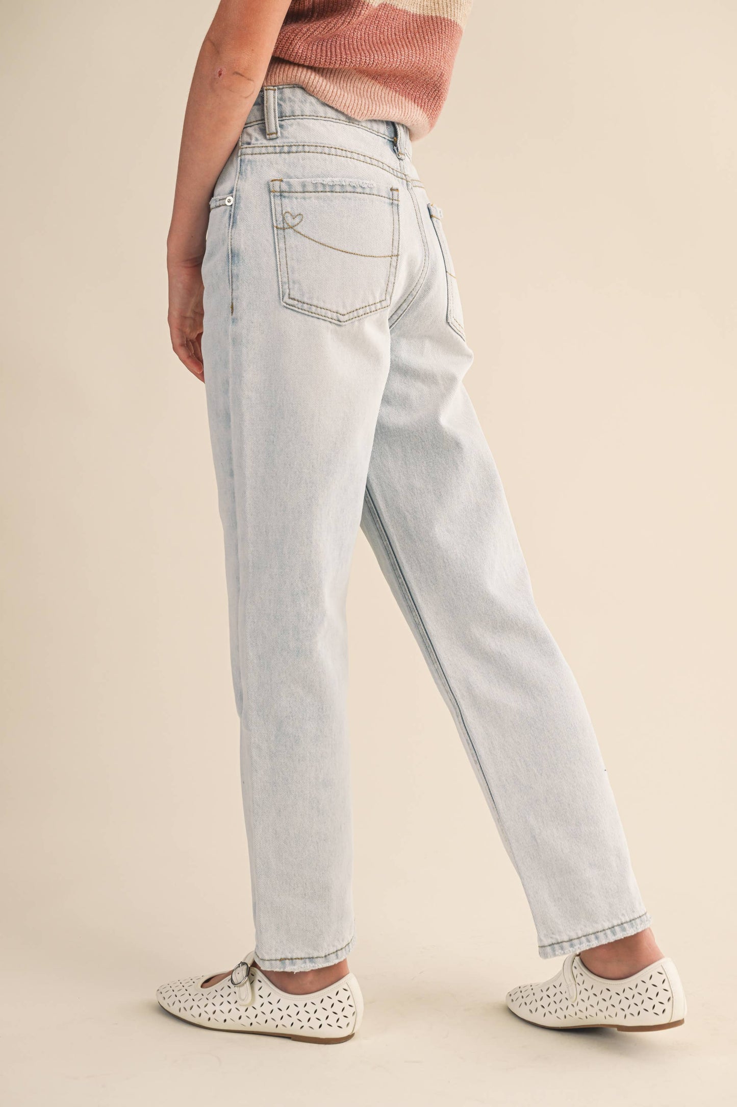 TWEEN KIDS GIRLS STRAIGHT LEG DENIM PANTS (7-14)
