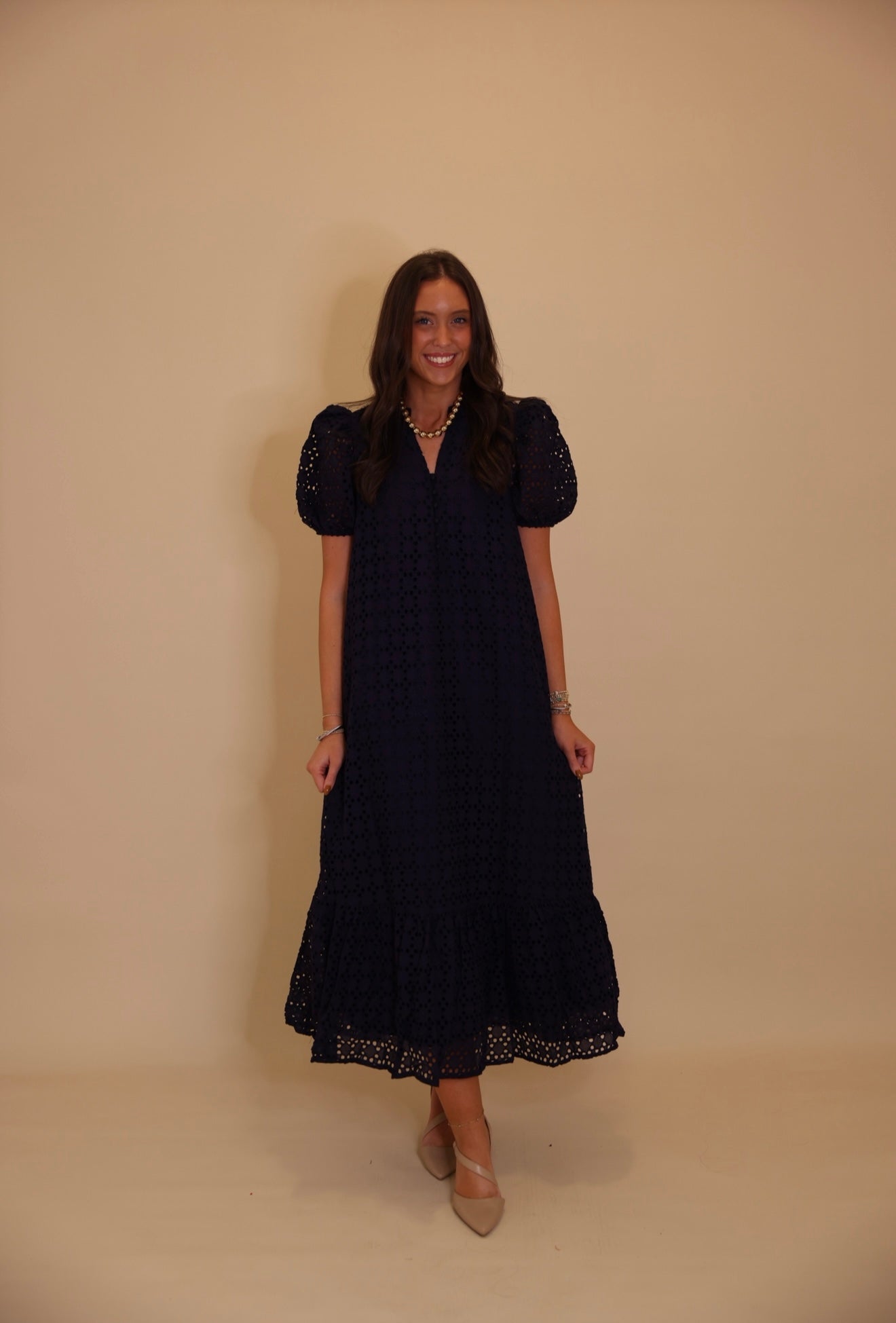 “Jaycee” Navy Maxi Dress