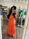 "Dance With Me" Tangerine Dress