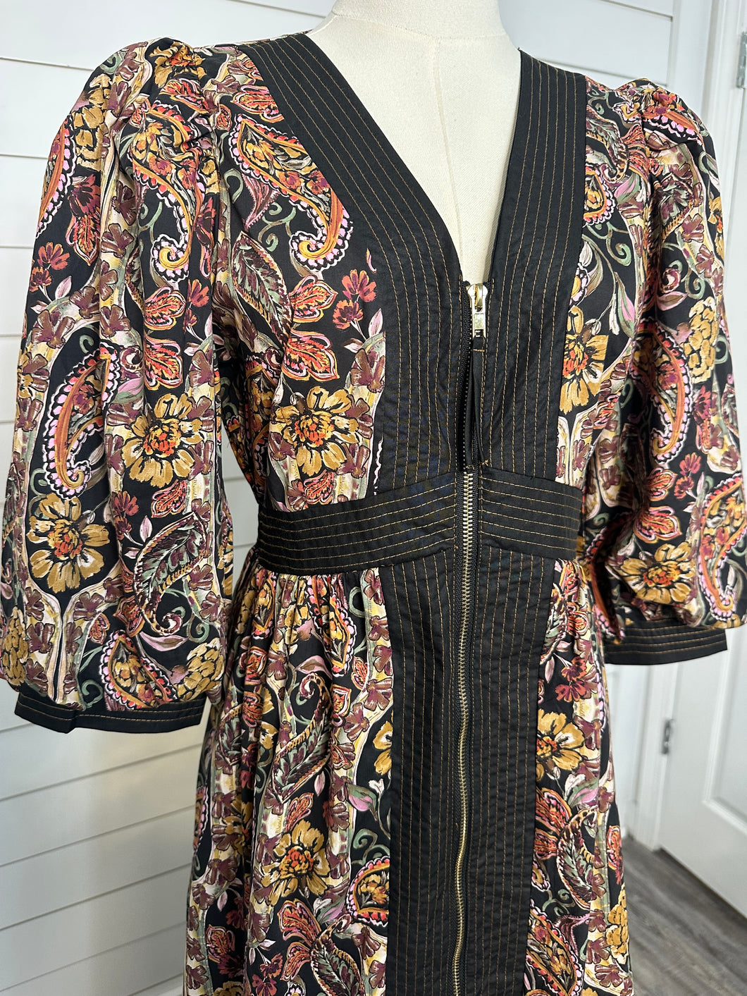 "Chasing Dreams" Paisley Print Midi Dress