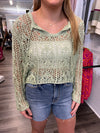 "Lovely Melody" Sage Crochet BOHO Sweater