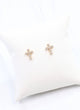 Francoise CZ Cross Earring Gold