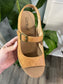 Corkys Miss Behavin Camel Block Heel