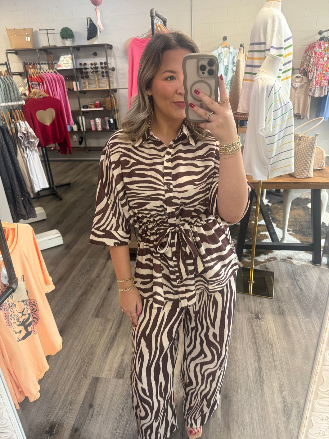 "Spring Springtime" Zebra Printed Pants