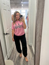 Mauve/Silver Rebels Tee