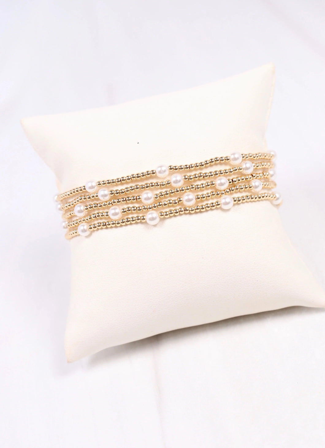 Caroline Hill Domic Bracelet Pearl Set