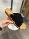 Corkys Dig it Black Sandal