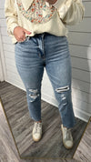 "Penny" High Rise Cropped Denim