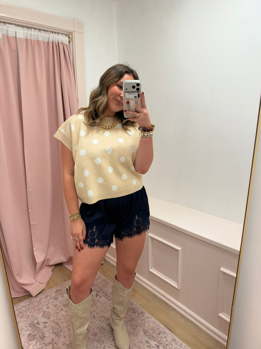 "Emshae" Polka Dot Sweater