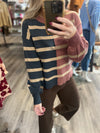 "Tried and True" Color Block Sweater