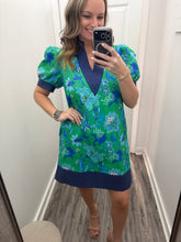 “Made New” Green/Blue Floral Dress