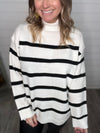 DB White/Black Striped Sweater