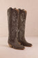 "Kas" Brown Cowgirl Boot