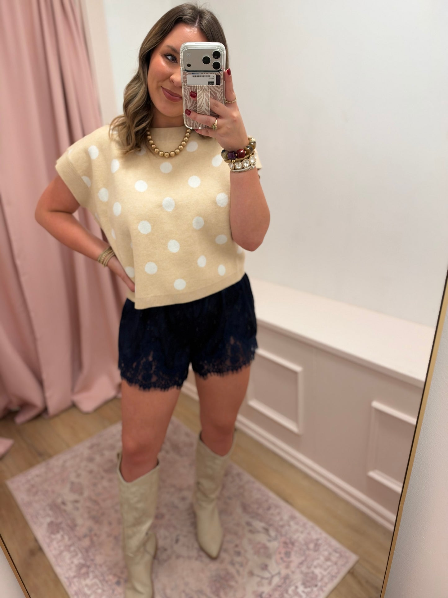 "Emshae" Polka Dot Sweater