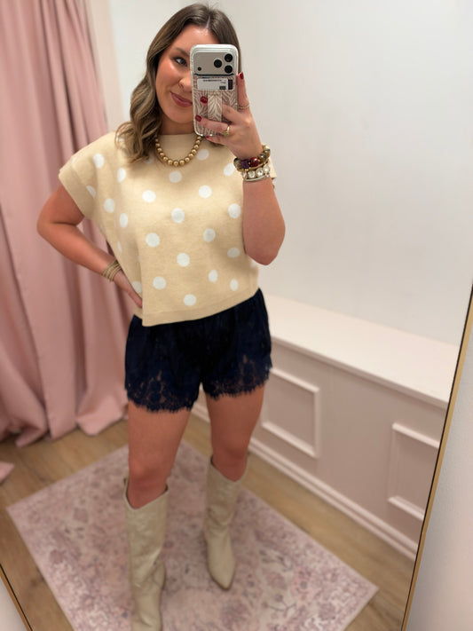 "Emshae" Polka Dot Sweater