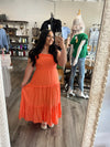 "Dance With Me" Tangerine Dress