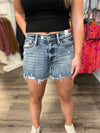 "Betty" High Waisted Destroyed Shorts