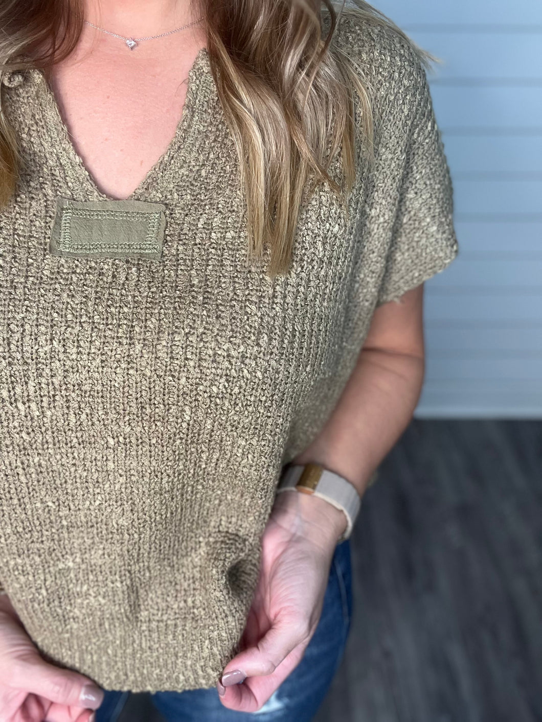 "All too Well" Olive Knit Sweater