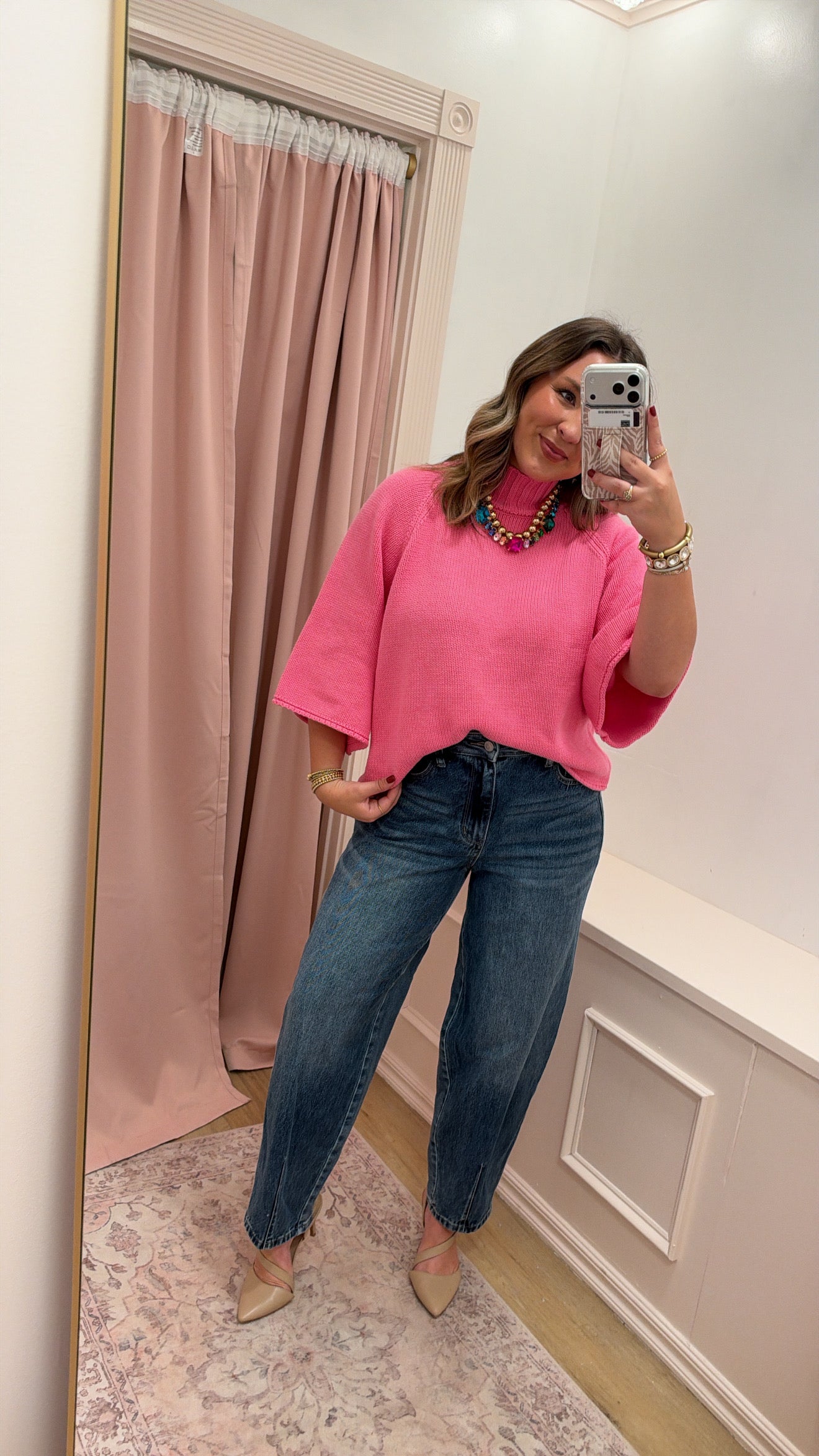 “Cassidy” Mock neck batwing sweater