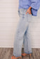 "Mariah" Light Wash Cuffed Denim