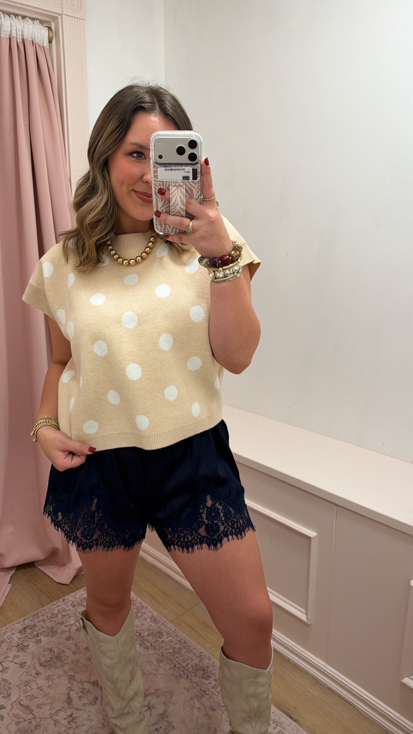"Emshae" Polka Dot Sweater
