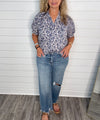 "Love It" Floral Navy Top
