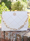 Caroline HIll Cream Quilted Ariana Crossbody