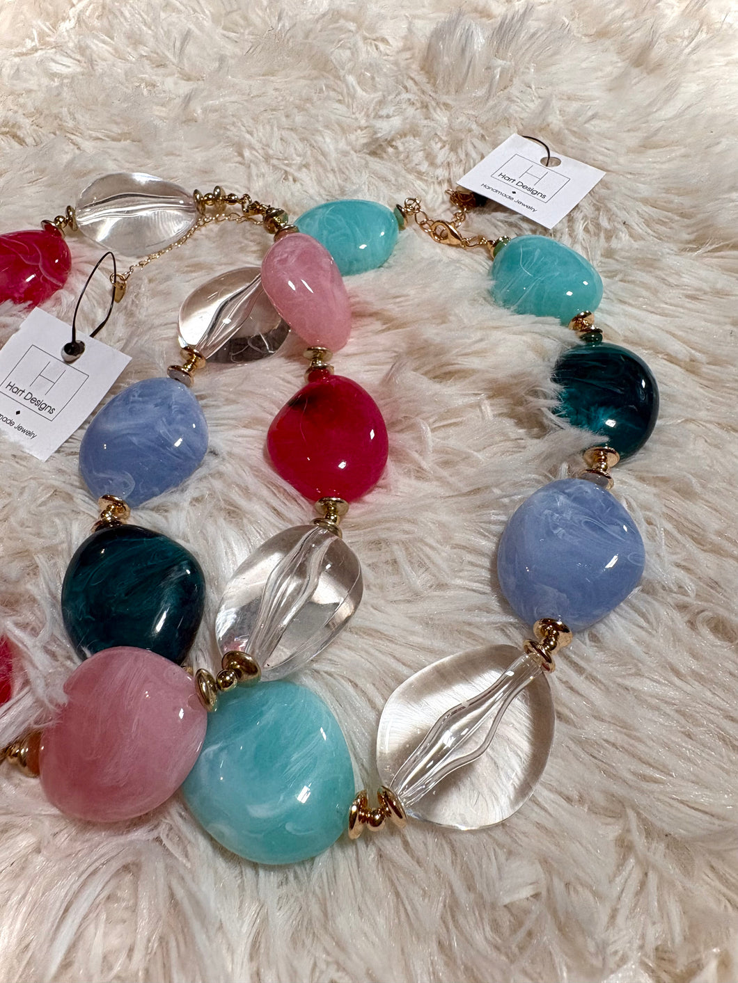 Multi Beaded Statement Necklace