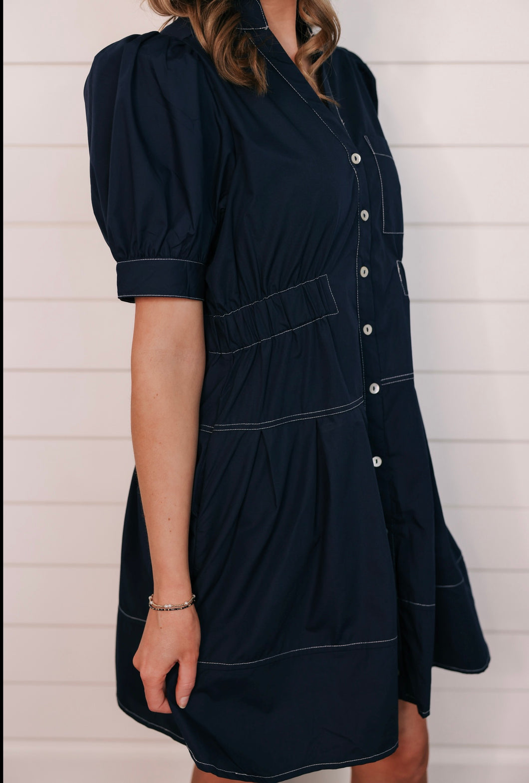 "Midnight Muse" Navy Dress