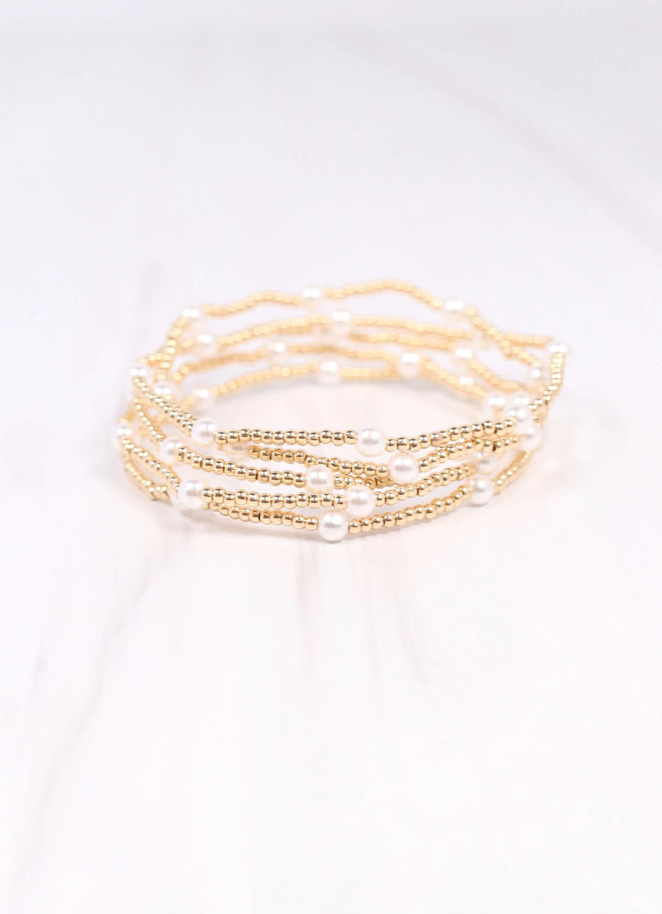 Caroline Hill Domic Bracelet Pearl Set