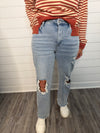 "Jodie" Ligh Wash 90s Dad Jean