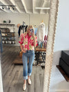 "Careless Whispers" Floral Button Up Top