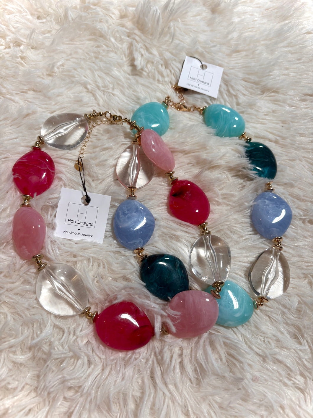 Multi Beaded Statement Necklace