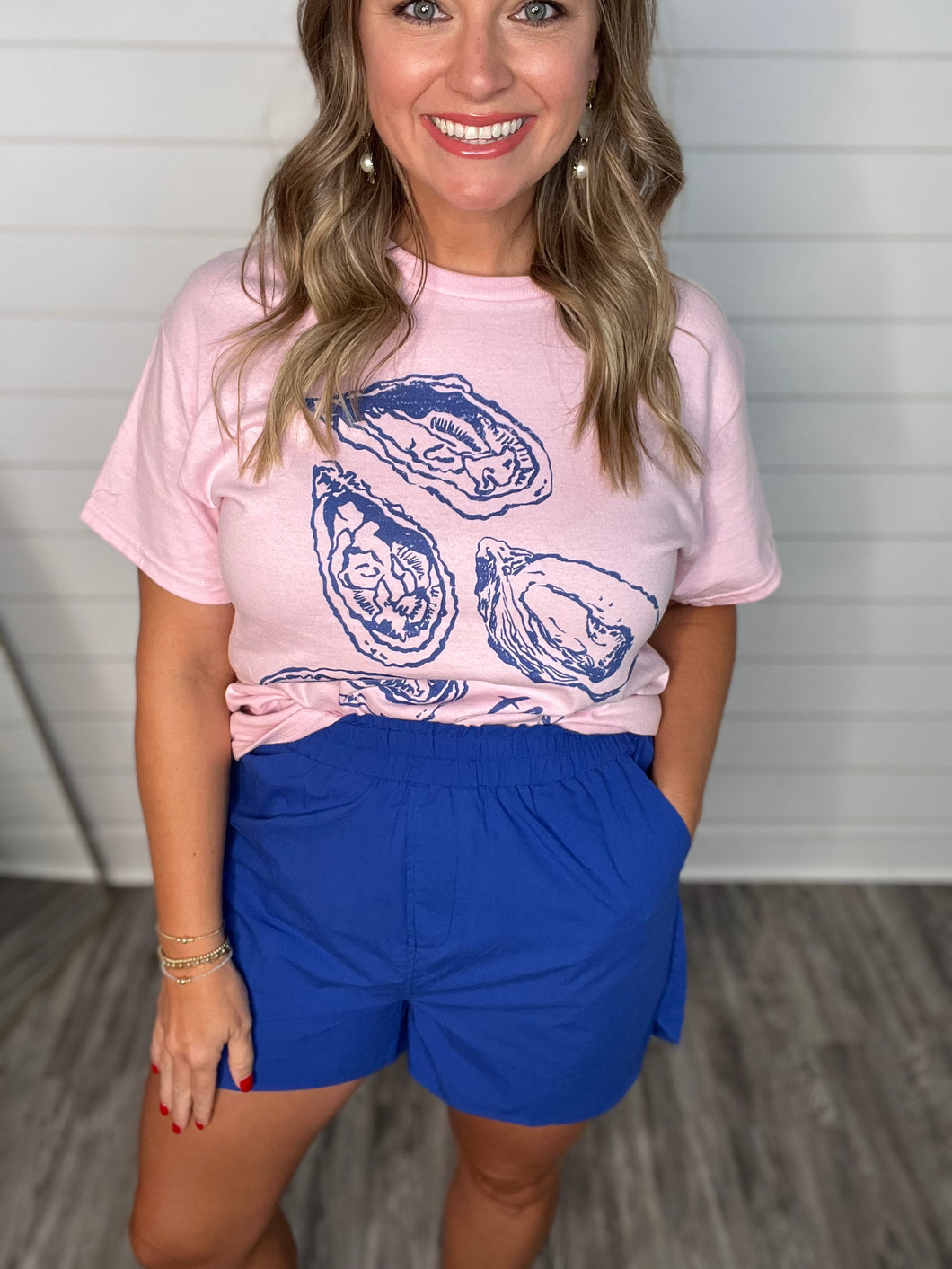 "With me Always" Elastic Waist Shorts